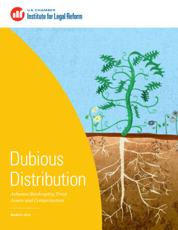 Dubious Distribution - Institute For Legal Reform