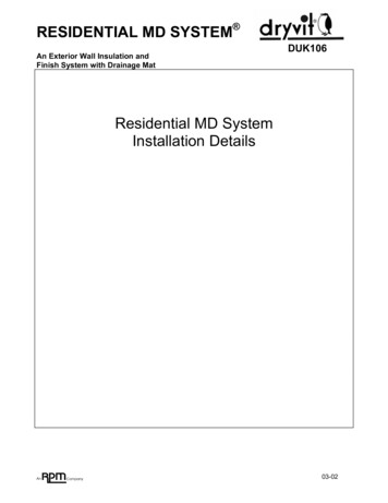Residential MD System - Dryvit