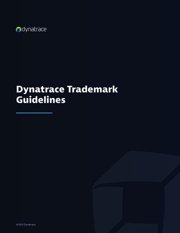 Dynatrace Trademark Guidelines