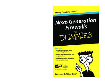 Next-Generation Firewalls For Dummies