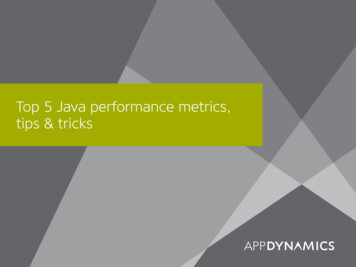 Top 5 Java Performance Metrics, Tips & Tricks - AppDynamics