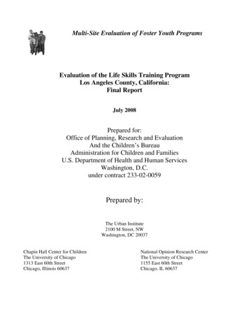 Multi-Site Evaluation Of Foster Youth Programs