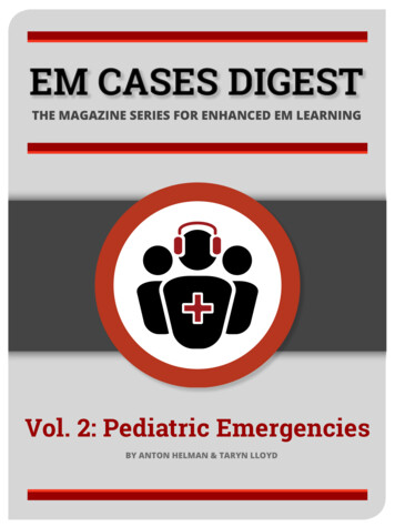 Vol. 2: Pediatric Emergencies - Emergency Medicine Cases