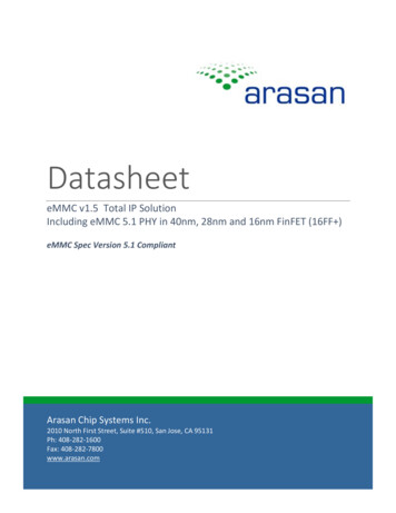 Datasheet - Arasan Chip Systems