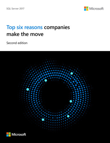 Top Six Reasons Companies Make The Move