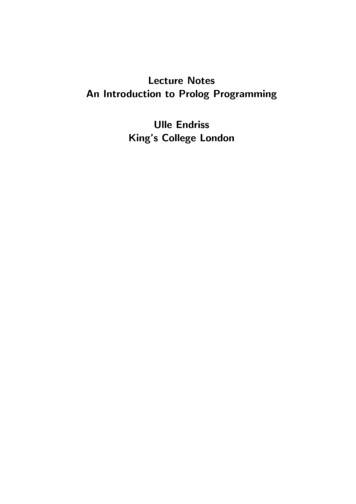 Endriss Prolog - Computer Science & Engineering