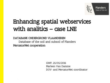 Enhancing Spatial Webservices With Analitics Case LNE