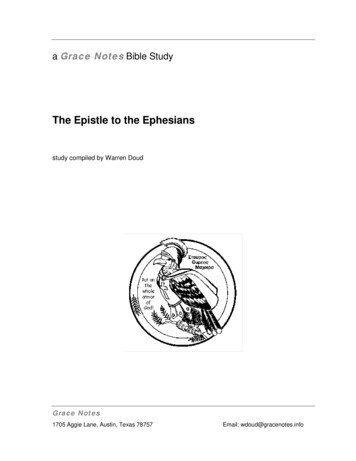 The Epistle To The Ephesians - Grace Notes