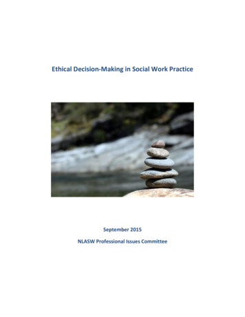 Ethical Decision-Making In Social Work Practice - NLCSW