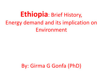 Ethiopia: Brief History - University Of Cincinnati