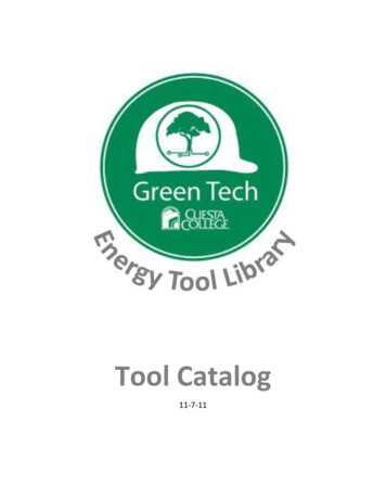 Tool Catalog - Cuesta