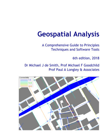 Geospatial Analysis 6th Edition, 2018 - De Smith .