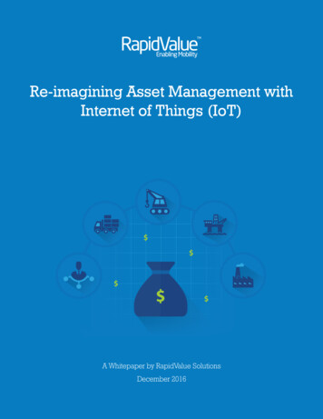 Re-imagining Asset Management With Internet Of Things (IoT)