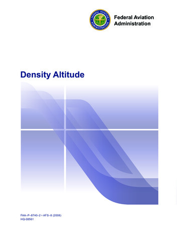 Density Altitude - FAA