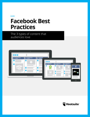 Facebook Best Practices - Social Media Marketing .