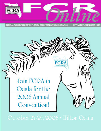 Join FCRA In Ocala For The 2006 Annual Convention!