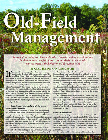 Old-Field Management