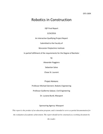 GFS-1604 Robotics In Construction