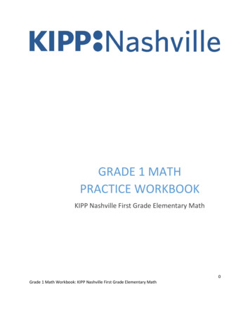 Grade 1 Math Practice Workbook - KIPP Nashville