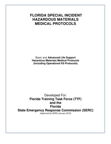 Florida Hazardous Materials Medical Protocols