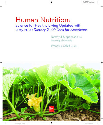 Human Nutrition - Connect Ebooks Login