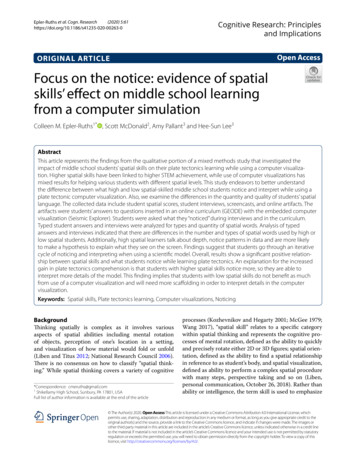 Focus On The Notice: Evidence Of Spatial Skills’ Effect On .