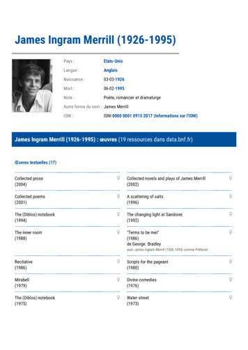 James Ingram Merrill (1926-1995) - Data.bnf.fr