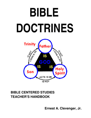 BIBLE DOCTRINES