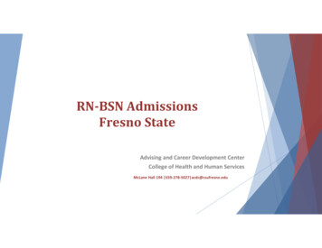 RN BSN Admissions Fresno State - College Of The Sequoias