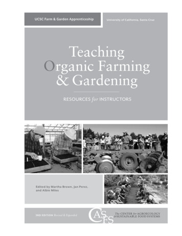 Teaching Organic Farming & Gardening - University Of California, Santa Cruz