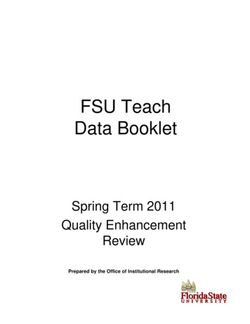 FSU Teach Data BookletData Booklet