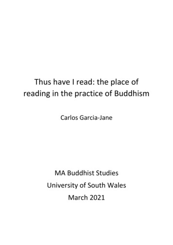 Thus Have I Read: The Place Of Reading In The Practice Of .