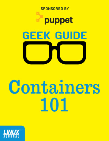 GeekGuide Containers 101 - Linux Journal