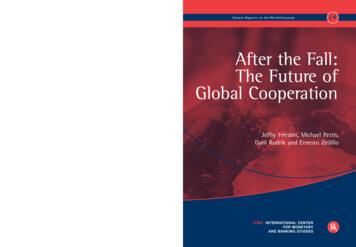 The Future Of Global Cooperation - VoxEU