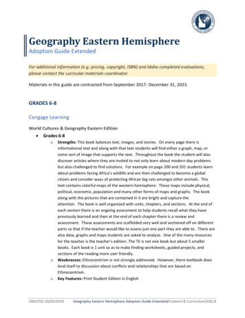 Geography Eastern Hemisphere