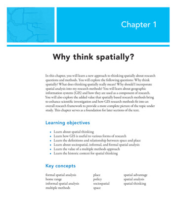 Why Think Spatially?