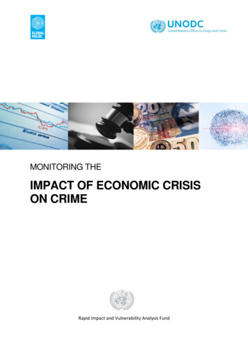 Impact Of Economic C Risis On Crime