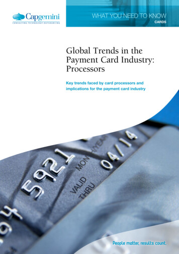 Global Trends In The Payment Card Industry: Processors - Capgemini
