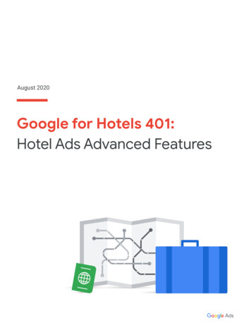 Hotel Ads Advanced Features August 2020 Google For Hotels 