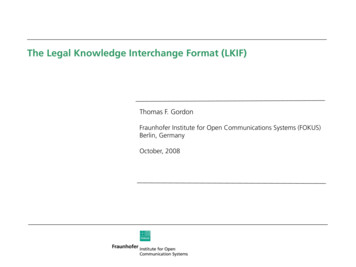The Legal Knowledge Interchange Format (LKIF)