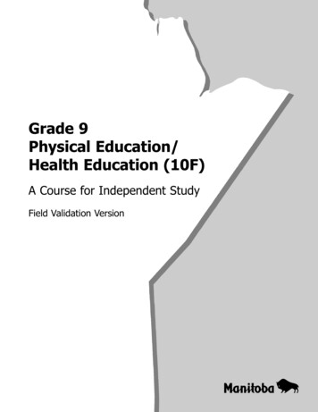 Grade 9 Physical Education/ Health Education (10F)
