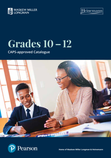 Grades 10 12 - Pearson SA Teachers Resources Community