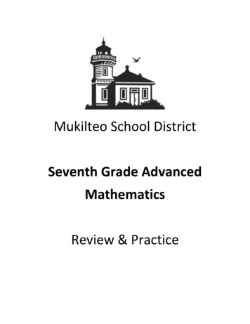 7th Grade Advanced Math Review Packet - Mukilteo 