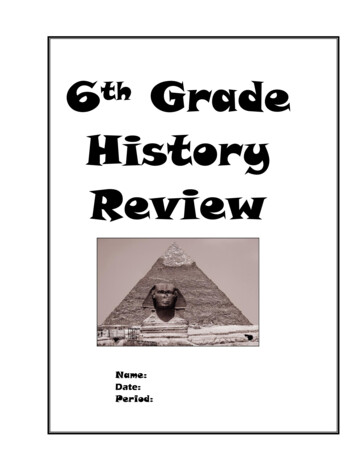 Grade 6 World History Review