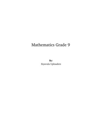 Grade 9 Mathematics Textbook - GIFS