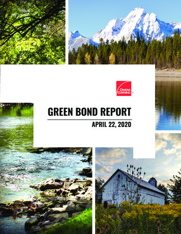 GREEN BOND REPORT - Owens Corning