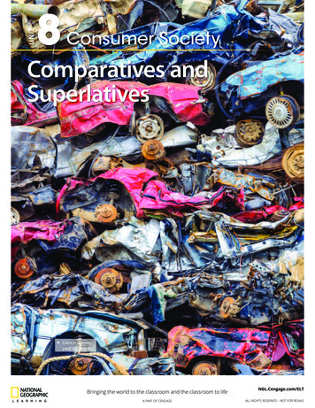 UNIT Consumer Society Comparatives And Superlatives