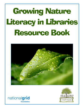 Growing Nature Literacy In Libraries Resource Book