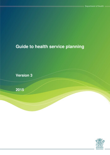 Guide To Health Service Planning (version 3)