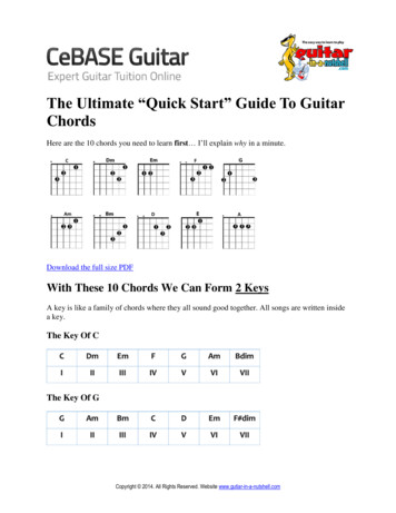 The Ultimate “Quick Start” Guide To Guitar Chords